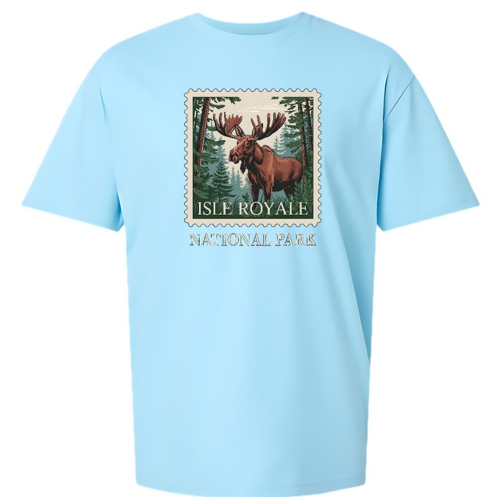 Isle Royale National Park T-Shirt Moose Nature Hiking Outdoors - Picture 3 of 8